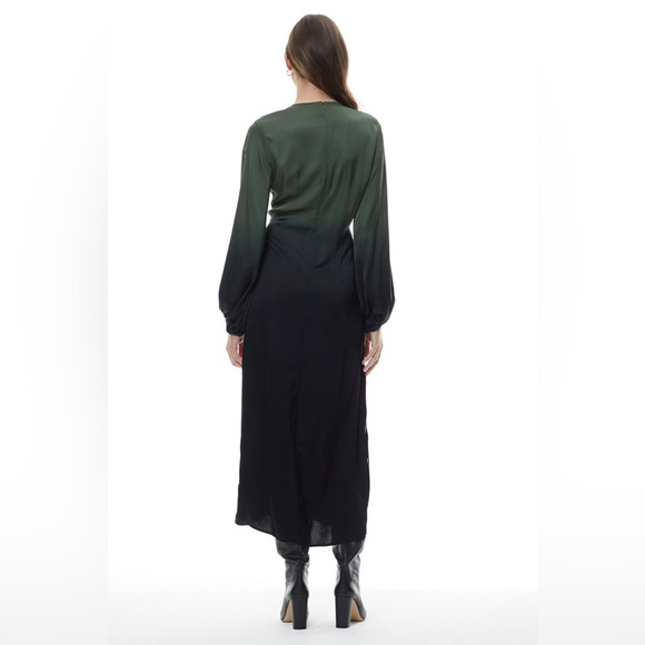 Young Fabulous & Broke HADI MIDI DRESS DARK FOREST OMBRE - Picture 4 of 14